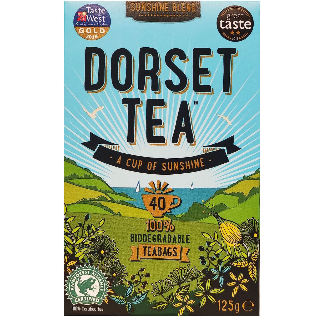 Dorset Tea - Sunshine Blend 40 Tea Bags